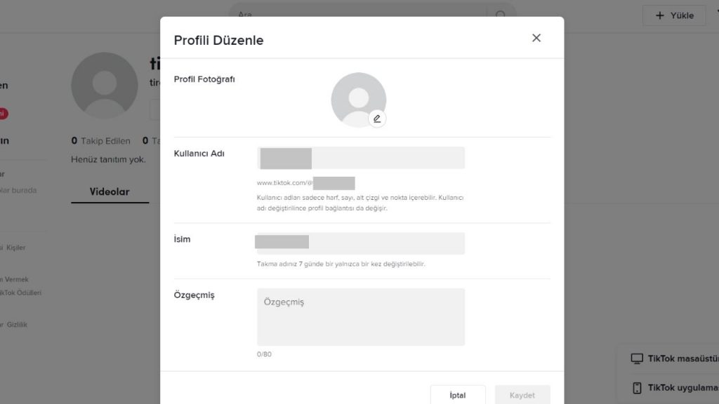 TikTok'ta Kullanıcı Adını Nasıl Değiştirilir?