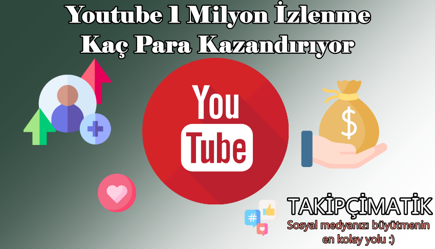 Youtube 1 Milyon İzlenme Kaç Para Kazandırıyor